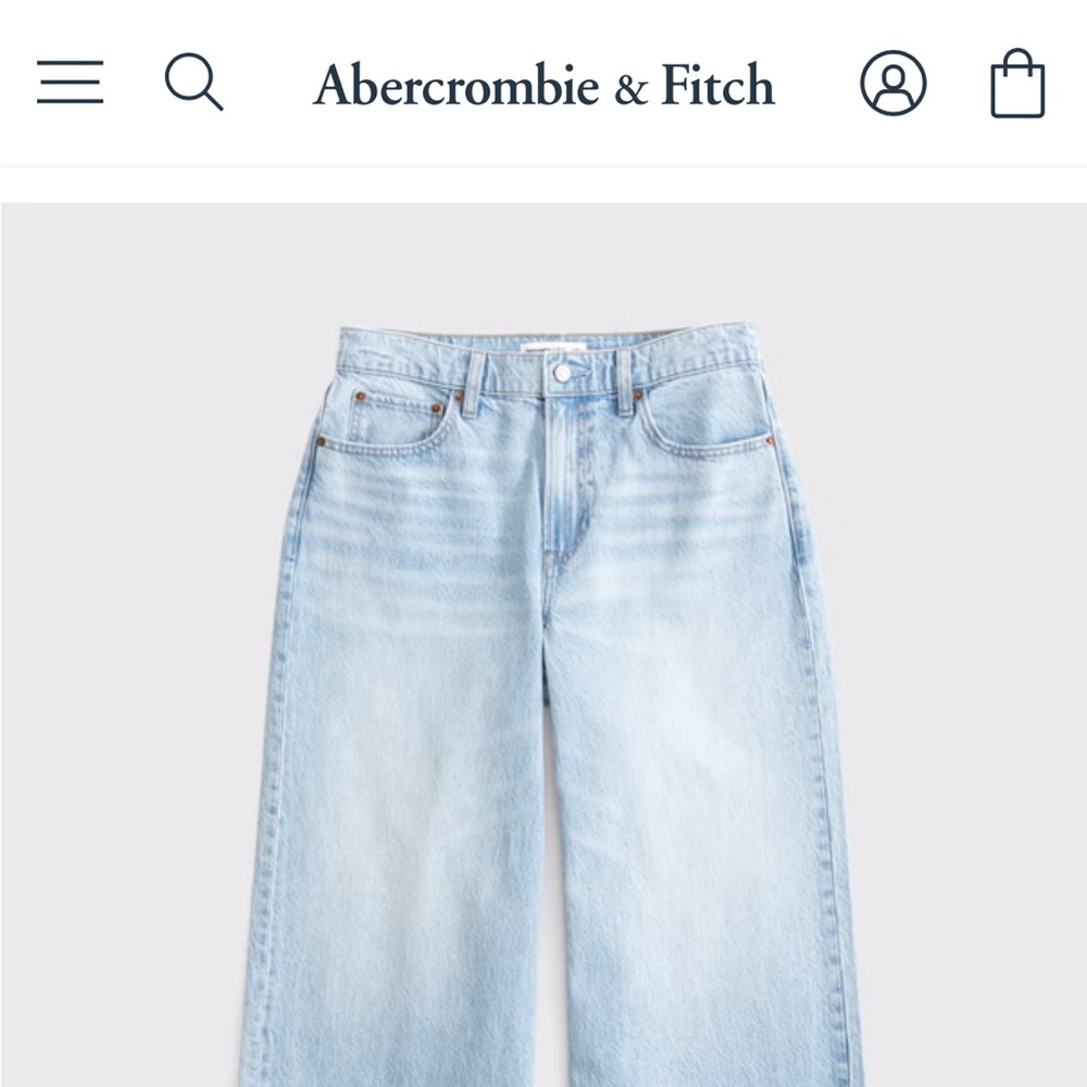 SOLD: Abercrombie & Fitch Curve Love high waisted wide leg